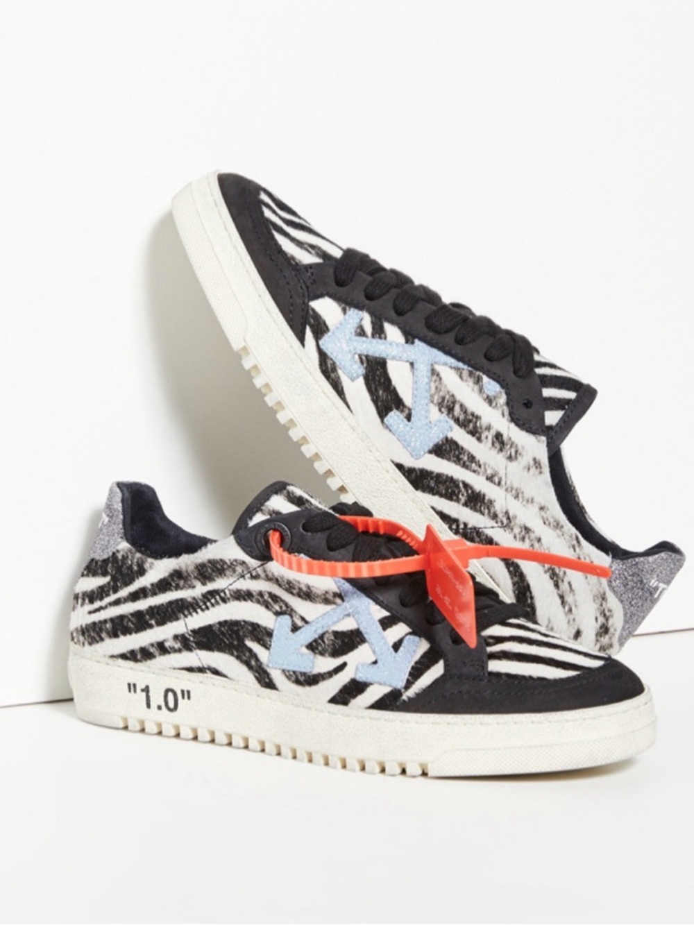 Off-White Cup Sole 1.0 Zebra Sneakers by Virgil Abloh